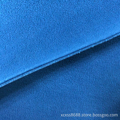 100% polyester dyed micro bonded polar fleece fabric